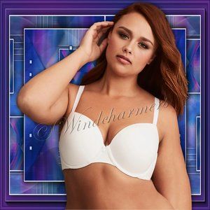 Torrid Curve Body White Demi Bra